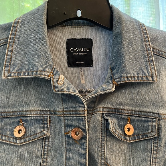 Denim Button-up Jacket, Light Blue - Picture 5 of 6